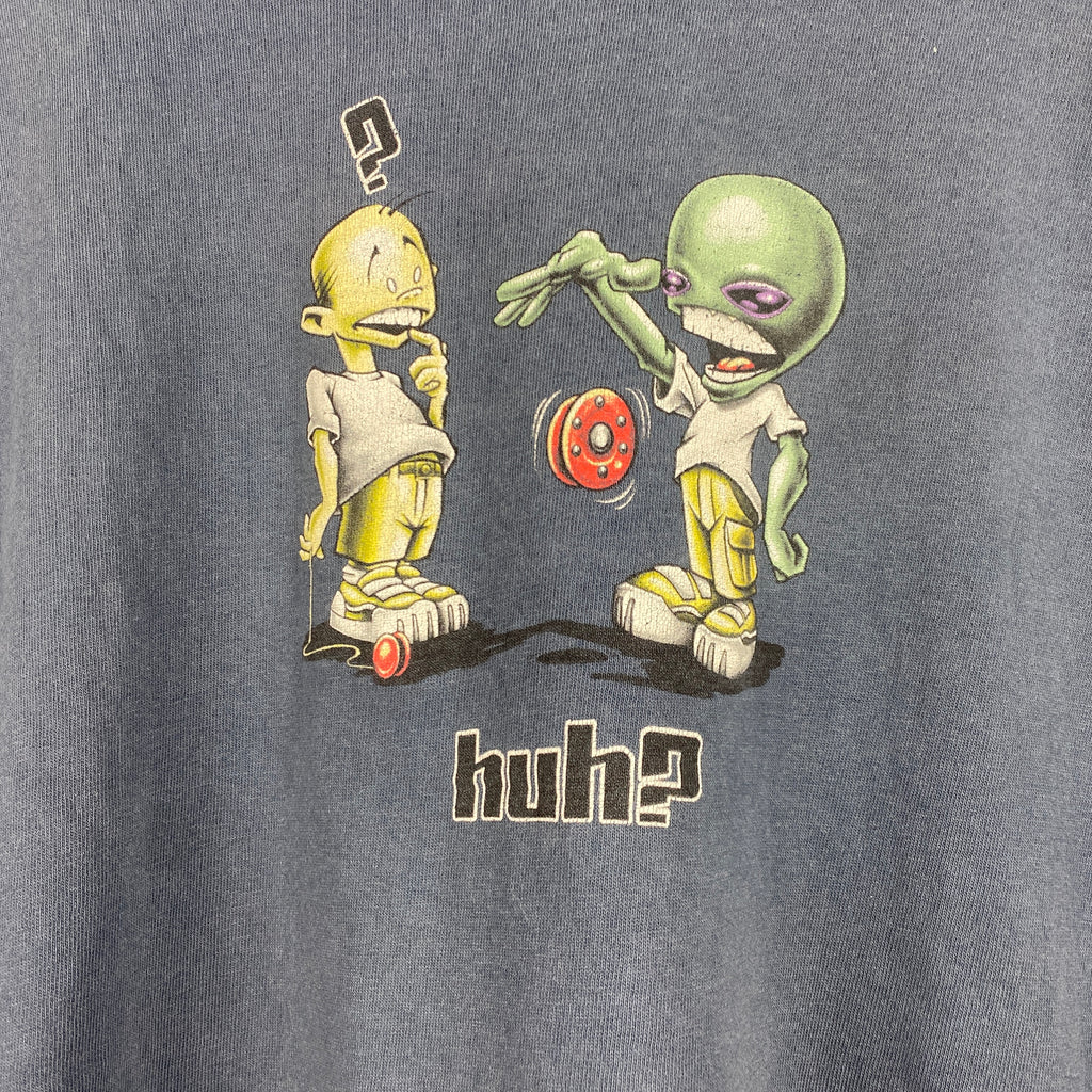 vintage alien caricature tee - XL