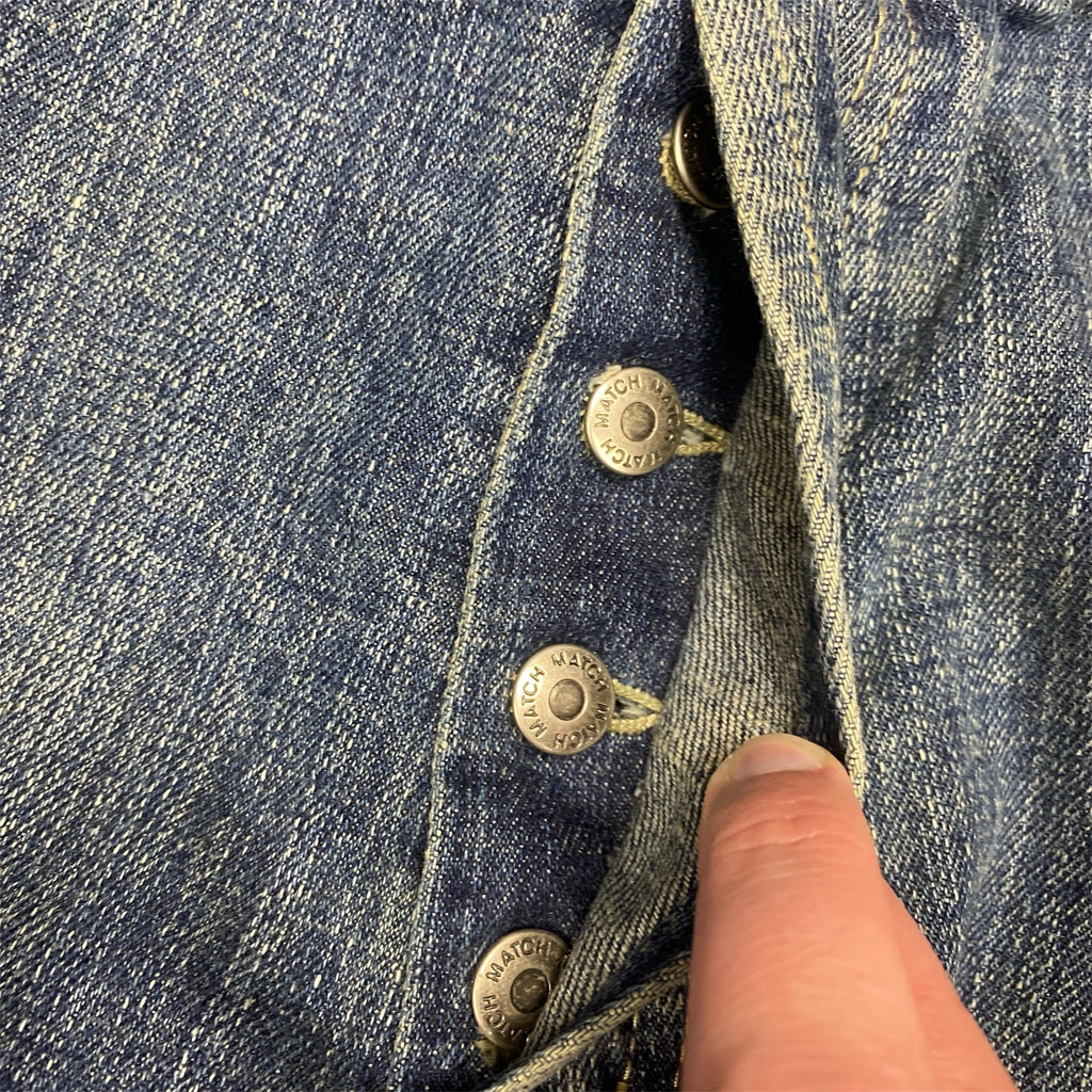 washed 00s baggy jeans - 36W