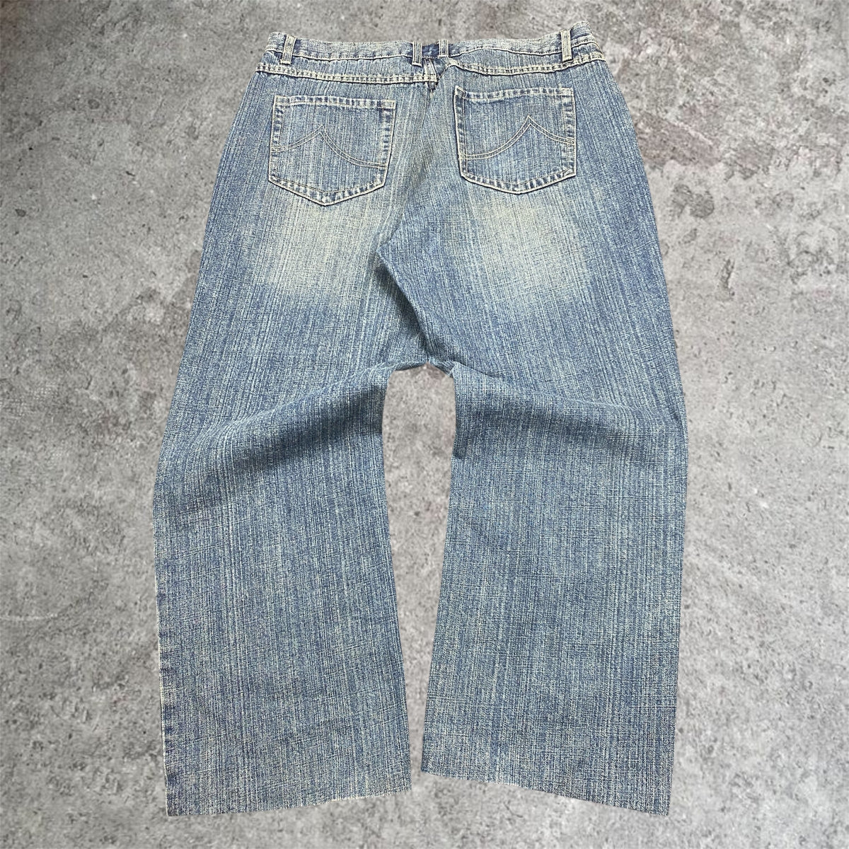 washed 00s baggy jeans - 36W