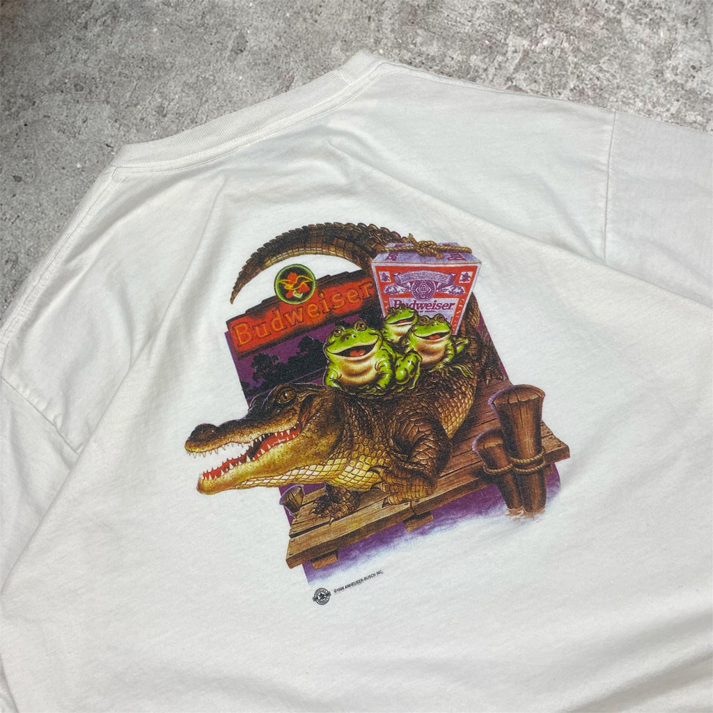 1996 Budweiser Frog tee - L/XL