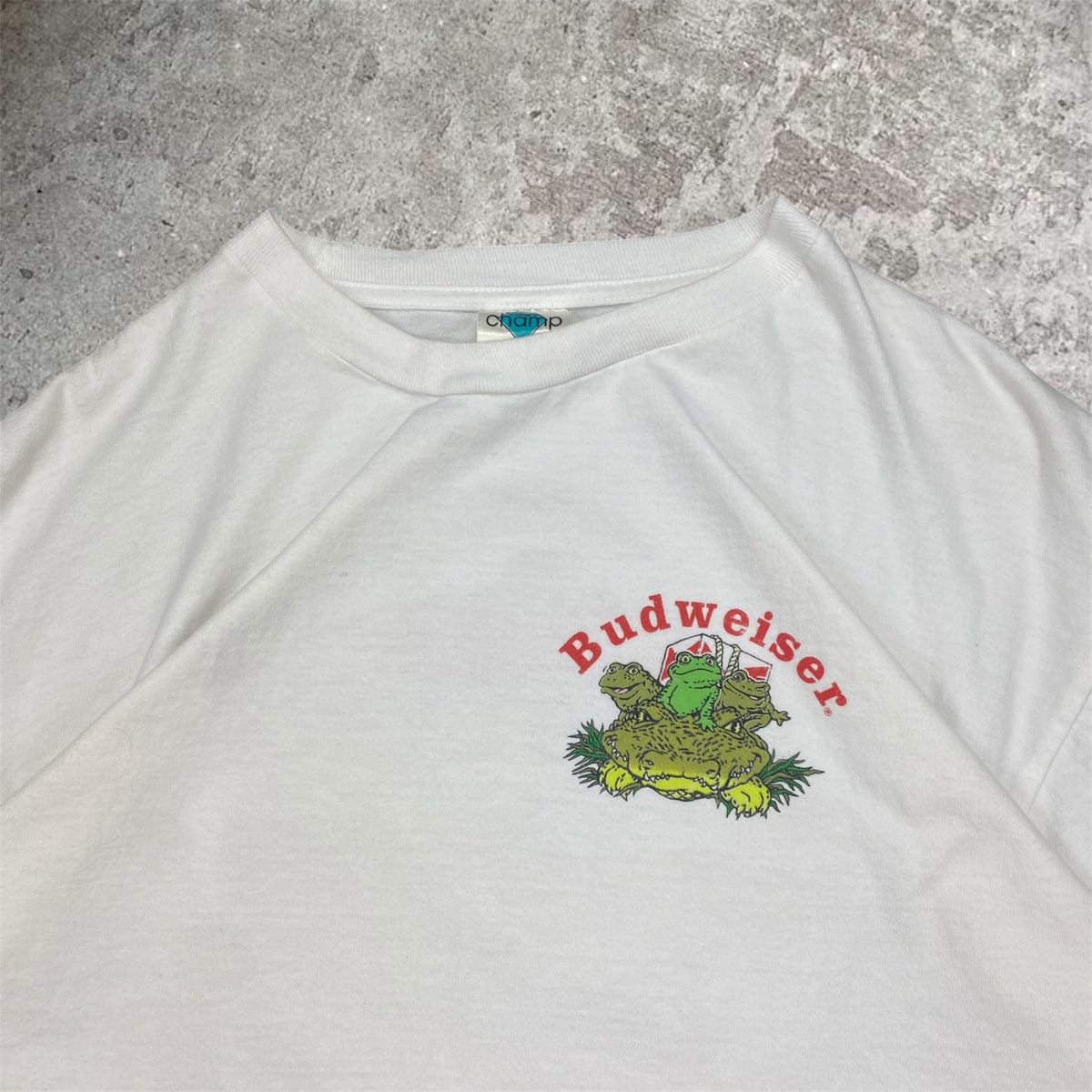 1996 Budweiser Frog tee - L/XL