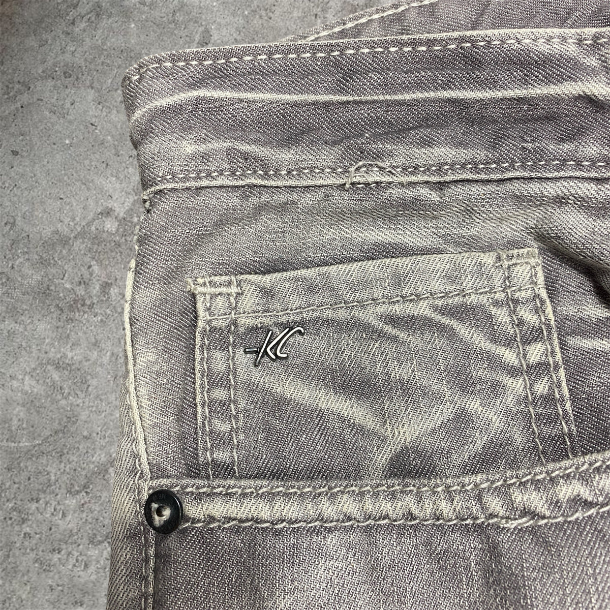 KC grey bootcuts - 36W x 32.5L
