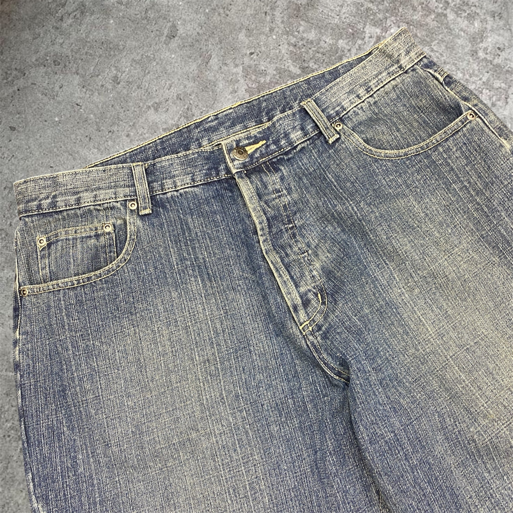 washed 00s baggy jeans - 36W