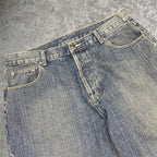 washed 00s baggy jeans - 36W