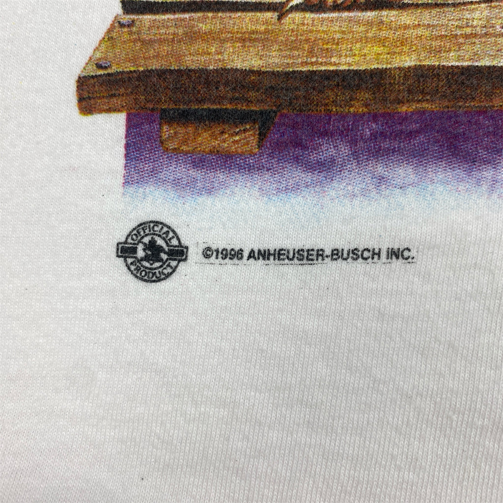 1996 Budweiser Frog tee - L/XL