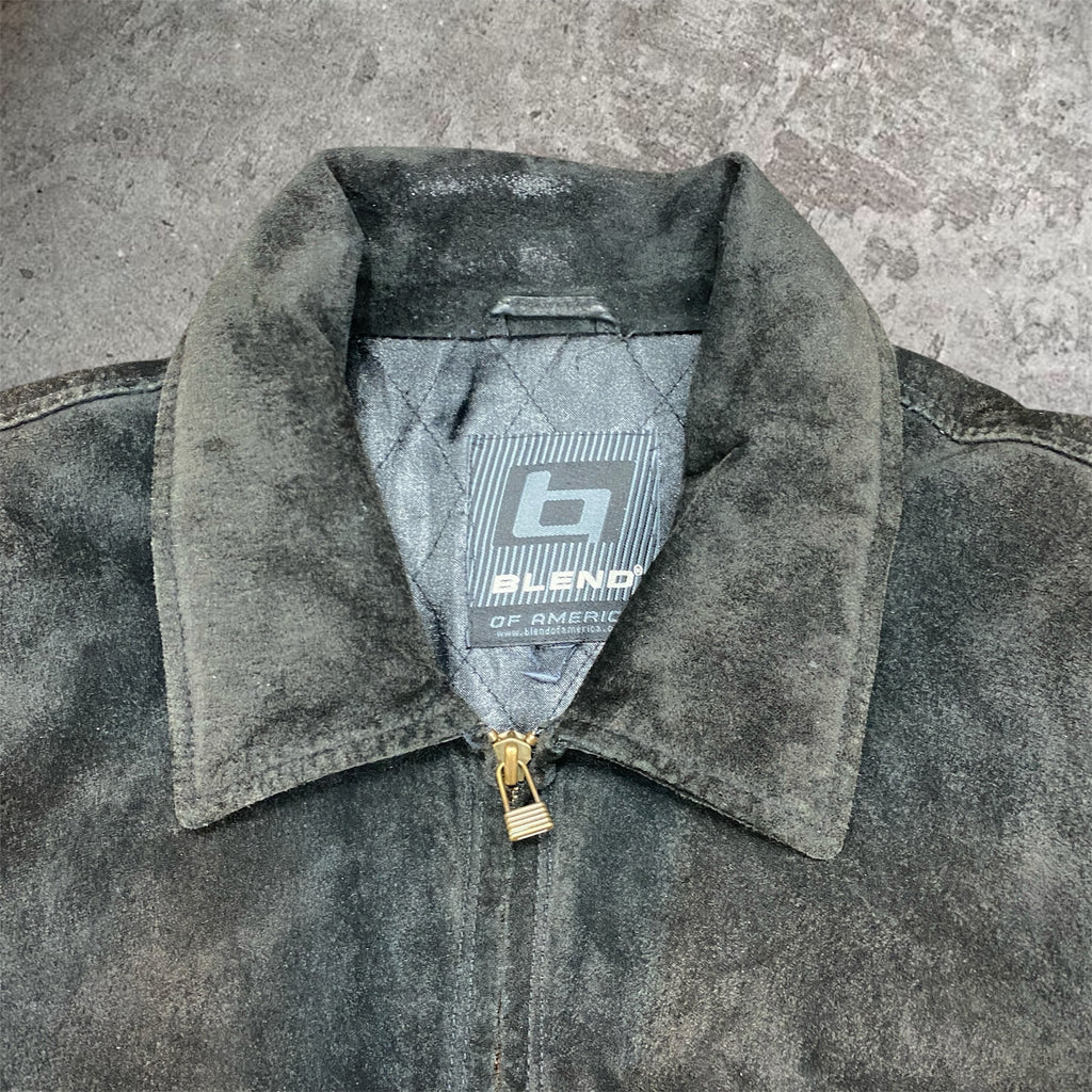 gorgeous vintage suede jacket - XL