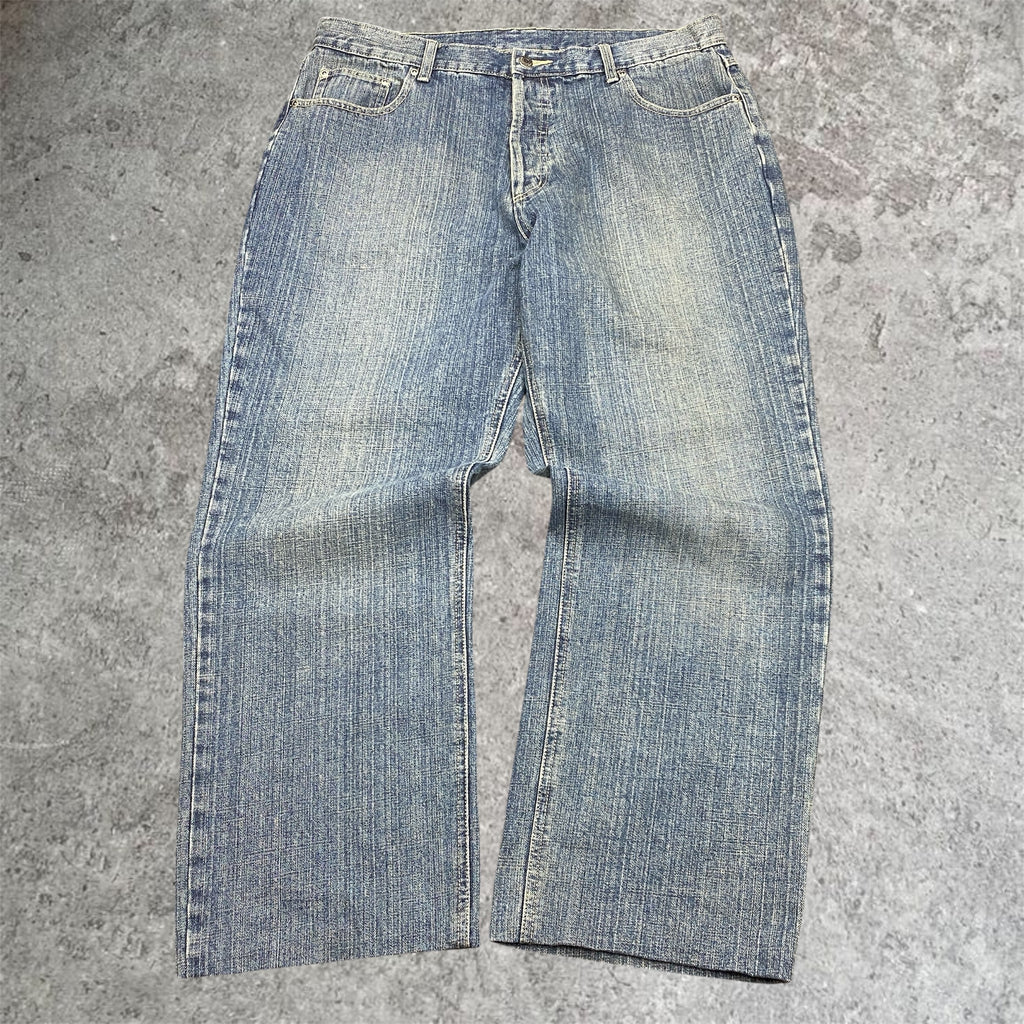 washed 00s baggy jeans - 36W