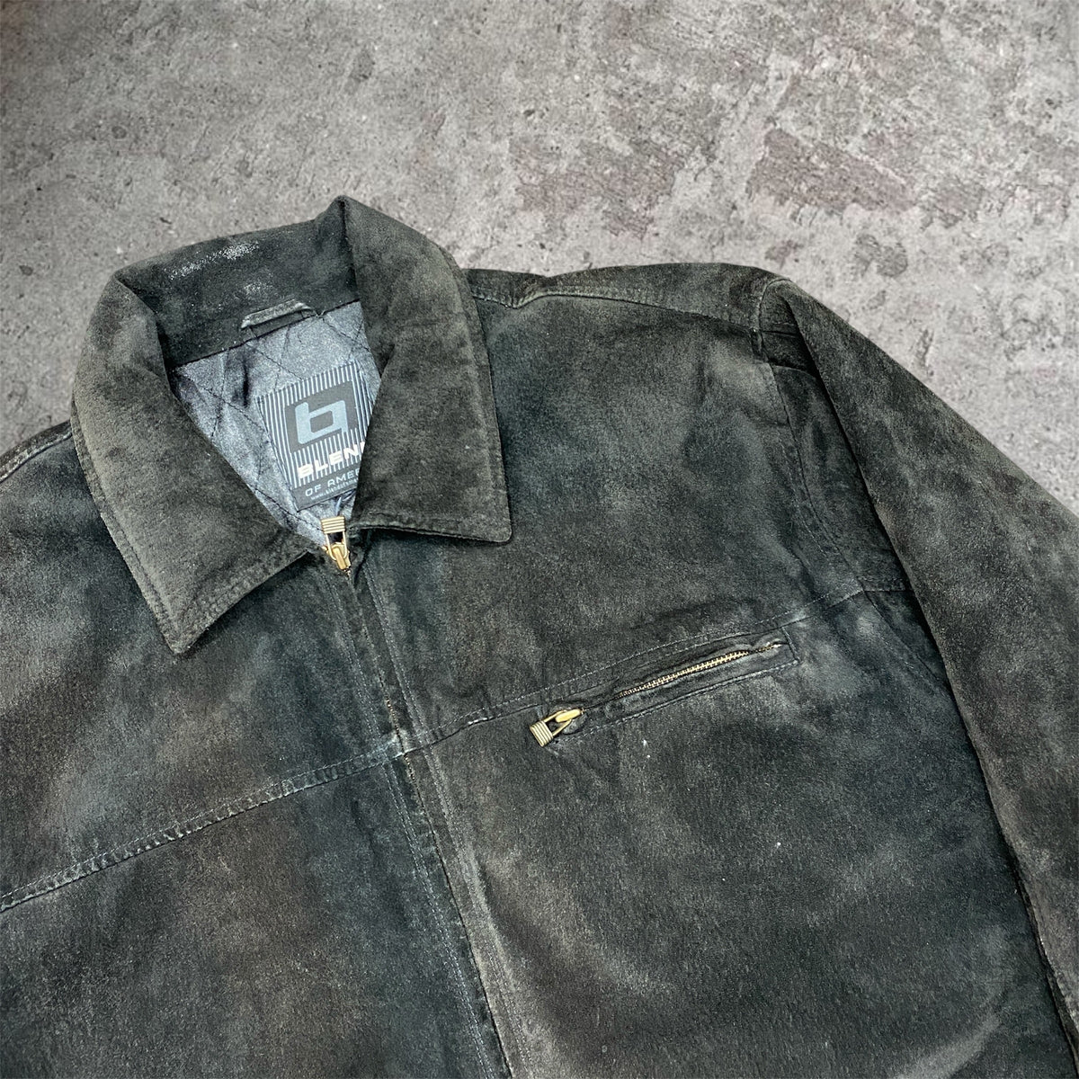 gorgeous vintage suede jacket - XL