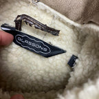 Sick vintage Glassons sherpa lined hooded detailed vest, fits M womens best
