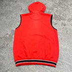 Sick vintage Fox racing embroidered hooded vest, fits L mens best