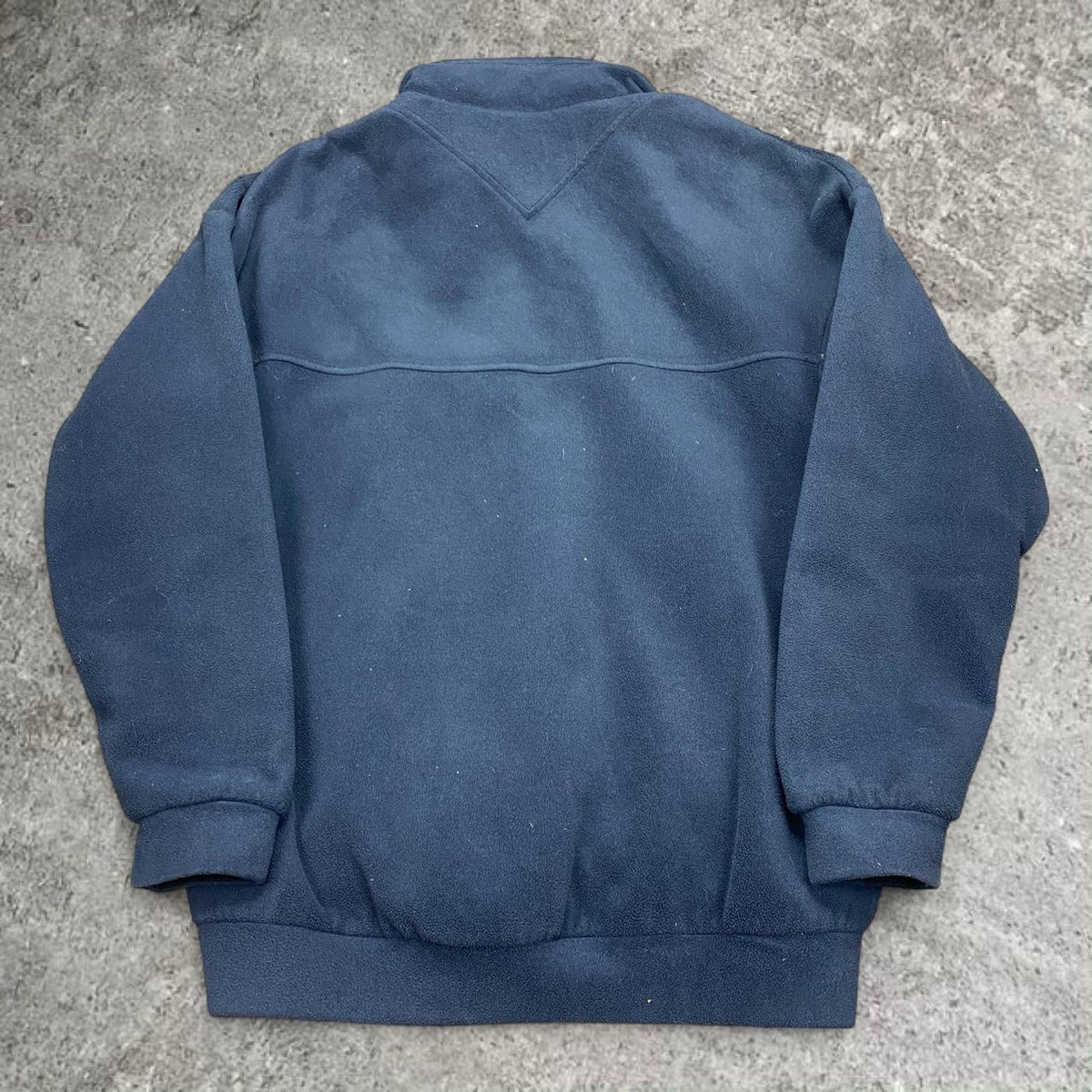 Sick vintage navy Kathmandu embroidered Altica zip up thick fleece, fits L/XL mens best