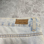 Insanely baggy wide leg Fitetrap washed jeans, measures 40W x 40.5” outseam length