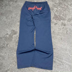 Sick 2000s Kappa Y2K England embroidered flare trackpants, fits 28-32W best