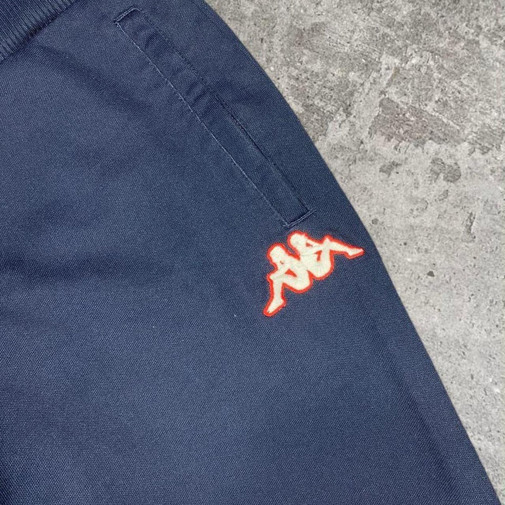 Sick 2000s Kappa Y2K England embroidered flare trackpants, fits 28-32W best