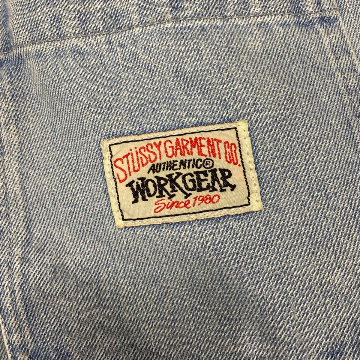 Sick Stussy workwear double knee baggy jeans, measures 37W x 30.5” inseam, 41” outseam