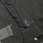 Insane Bone & Arrow Y2K double zipper black hoodie, fits M mens or L womens best