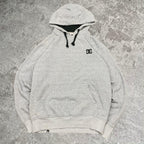 Sick 2000s DC embroidered grey hoodie, fits S mens best