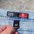 Sick 2000s washed southpole jorts, 39W x 15L