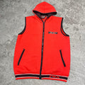 Sick vintage Fox racing embroidered hooded vest, fits L mens best