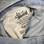 Sick Stussy workwear double knee baggy jeans, measures 37W x 30.5” inseam, 41” outseam