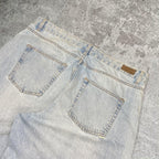 Insanely baggy wide leg Fitetrap washed jeans, measures 40W x 40.5” outseam length
