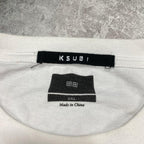 Sick KSUBI camo embroidered detailed white tee, fits XL mens best