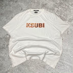 Sick KSUBI camo embroidered detailed white tee, fits XL mens best