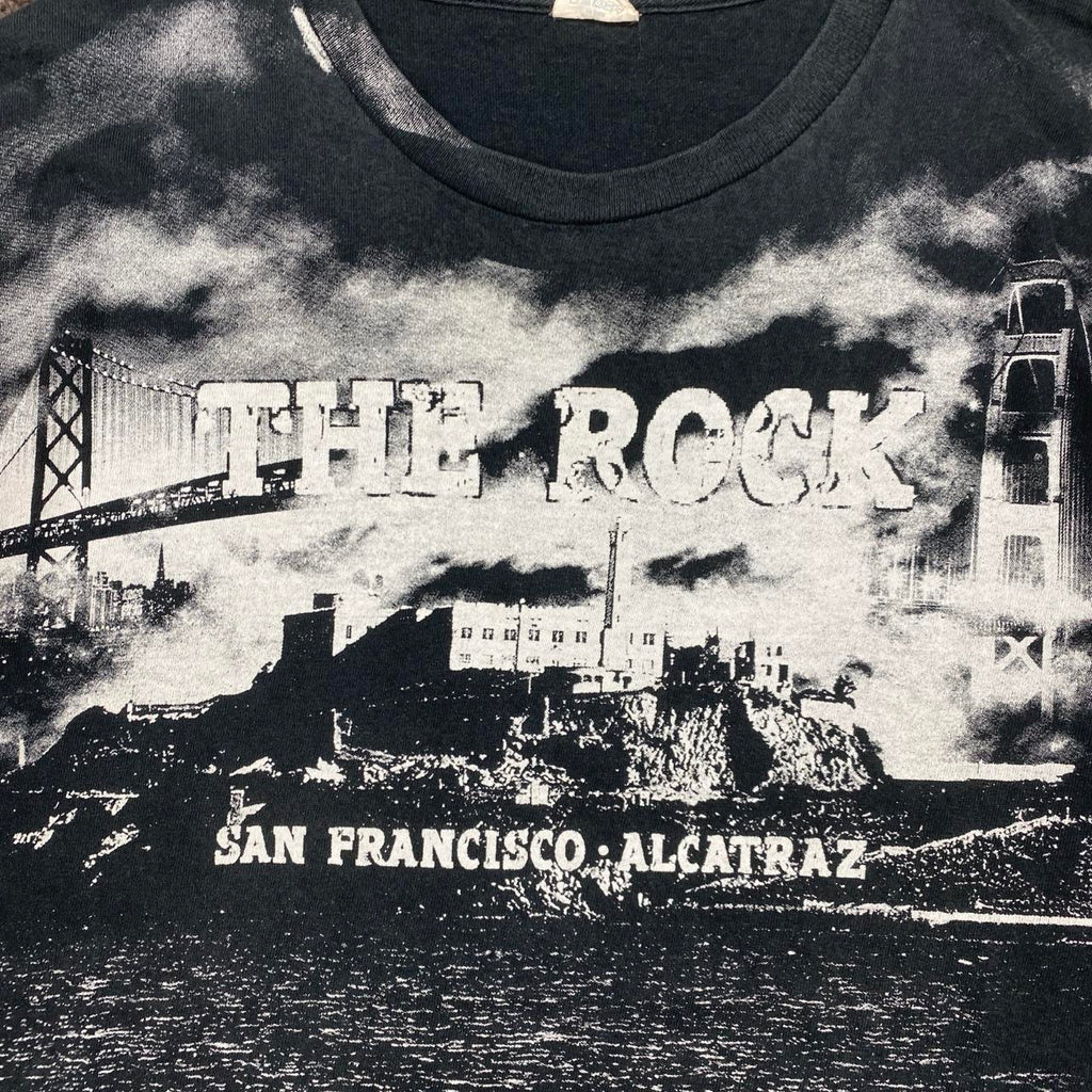Sick vintage Alcatraz San Fran AOP style tee, fits L mens best
