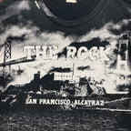 Sick vintage Alcatraz San Fran AOP style tee, fits L mens best