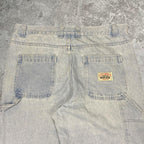 Sick Stussy workwear double knee baggy jeans, measures 37W x 30.5” inseam, 41” outseam