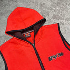 Sick vintage Fox racing embroidered hooded vest, fits L mens best