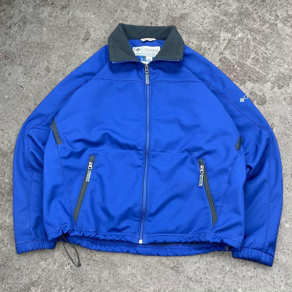 Sick 2000s Colombia Vertex soft shell embroidered jacket, fits L mens best