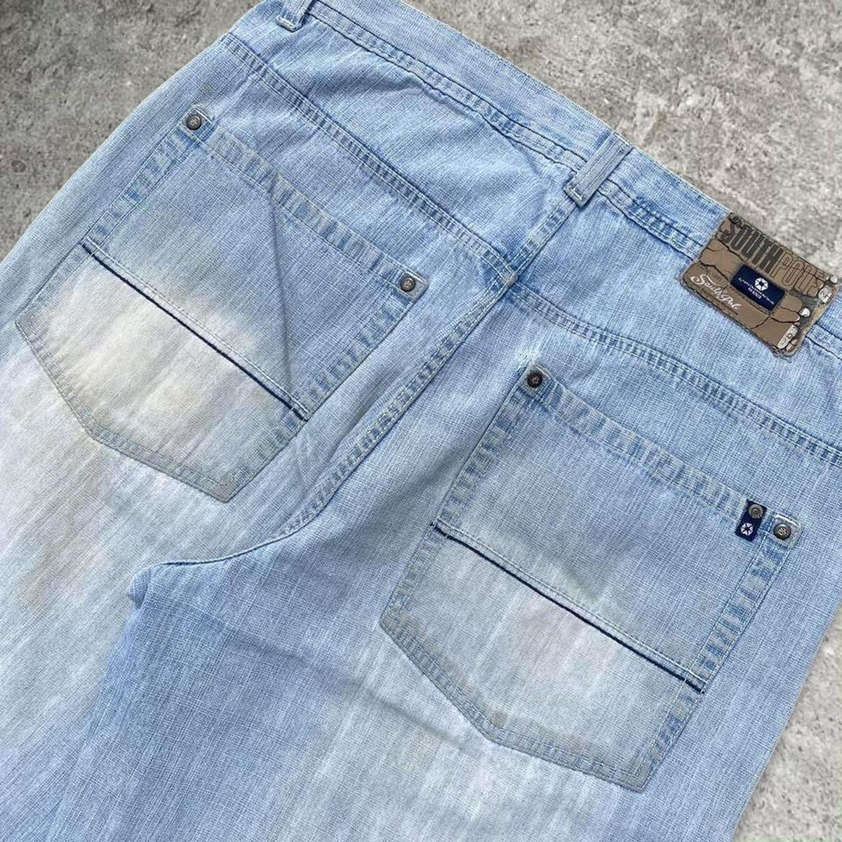 Sick 2000s washed southpole jorts, 39W x 15L