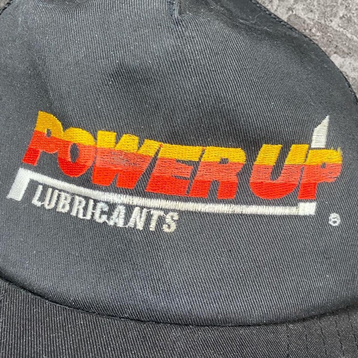 Sick vintage trucker embroidered Power zip Lubricants cap, OSFA