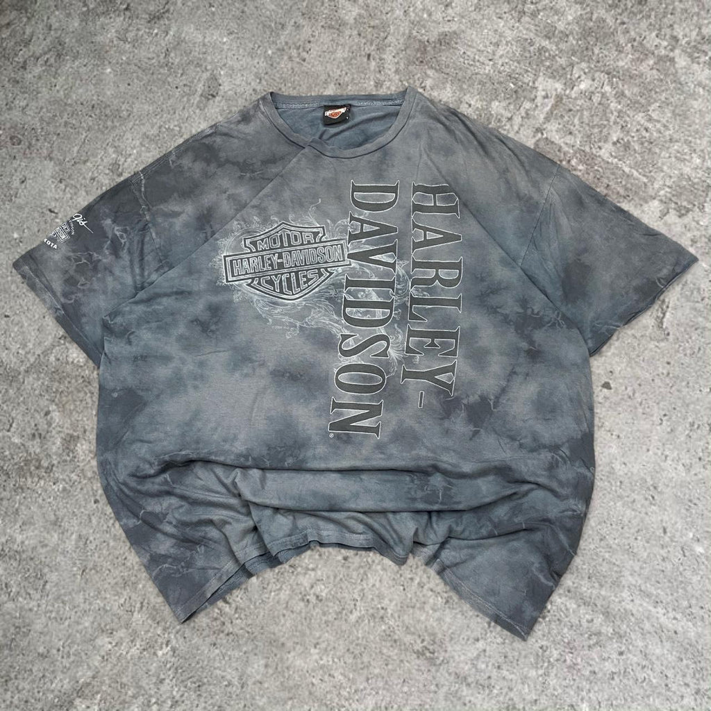 Sick 2009 Harley Davidson Sturgis Y2K tie dye style tee, fits XL/XXL mens best
