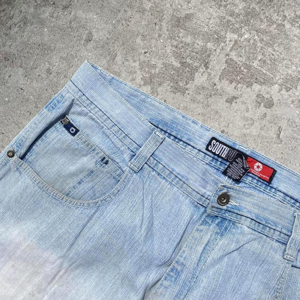 Sick 2000s washed southpole jorts, 39W x 15L