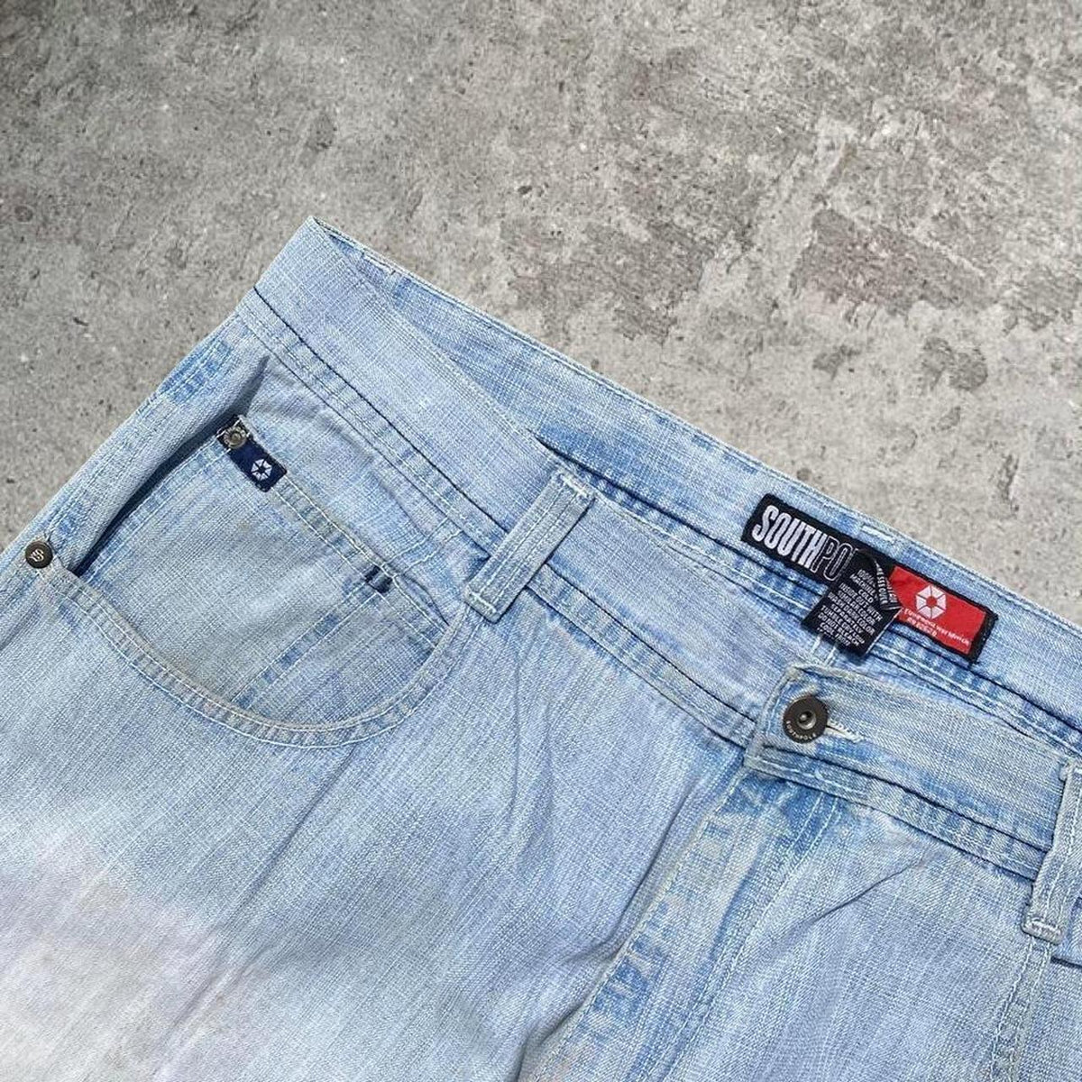 Sick 2000s washed southpole jorts, 39W x 15L