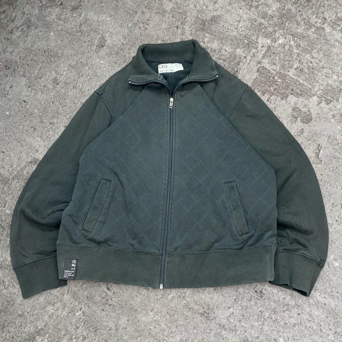 Sick 2000s boxy zip up Y2K jumper, fits L mens best