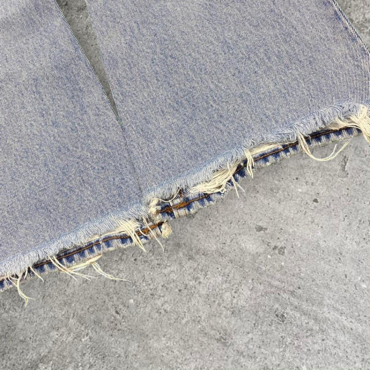 Sick haikure designer flare distressed made in Italy jeans, measures 27W x 27.5L