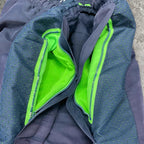 Sick baggy 2000s Canterbury lined blue and green track pants, fits 34-38W best