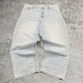 Insanely baggy wide leg Fitetrap washed jeans, measures 40W x 40.5” outseam length