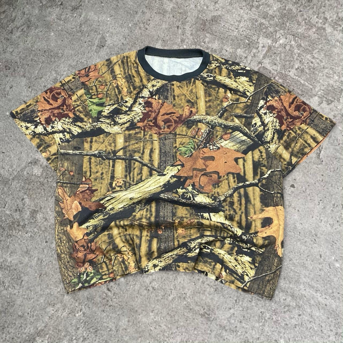 Sick real tree camo boxy tee, fits XL mens best