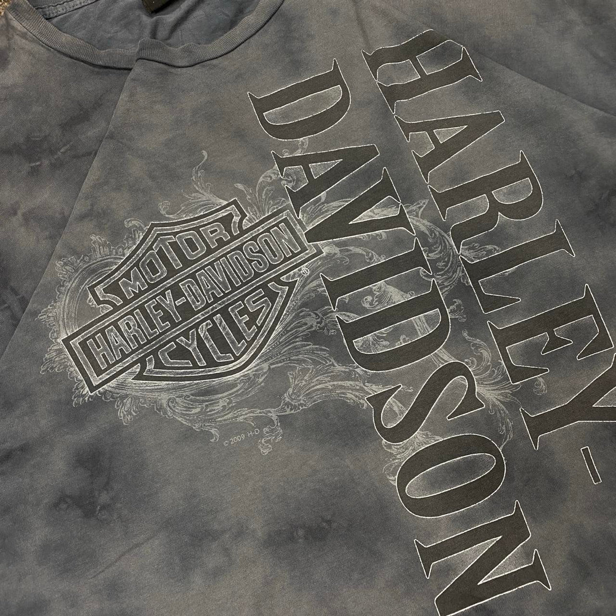 Sick 2009 Harley Davidson Sturgis Y2K tie dye style tee, fits XL/XXL mens best