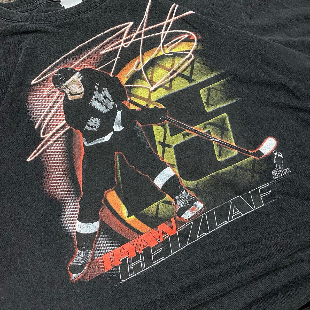 Sick 2000s vintage ice hockey Ryan Getzlaf graphic tee, fits M/L mens best