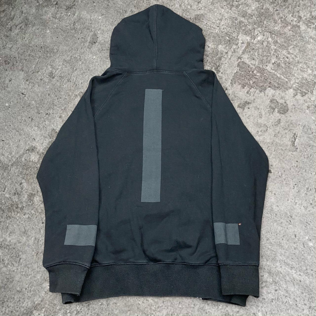 Insane Bone & Arrow Y2K double zipper black hoodie, fits M mens or L womens best