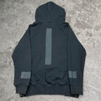 Insane Bone & Arrow Y2K double zipper black hoodie, fits M mens or L womens best