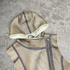 Sick vintage Glassons sherpa lined hooded detailed vest, fits M womens best