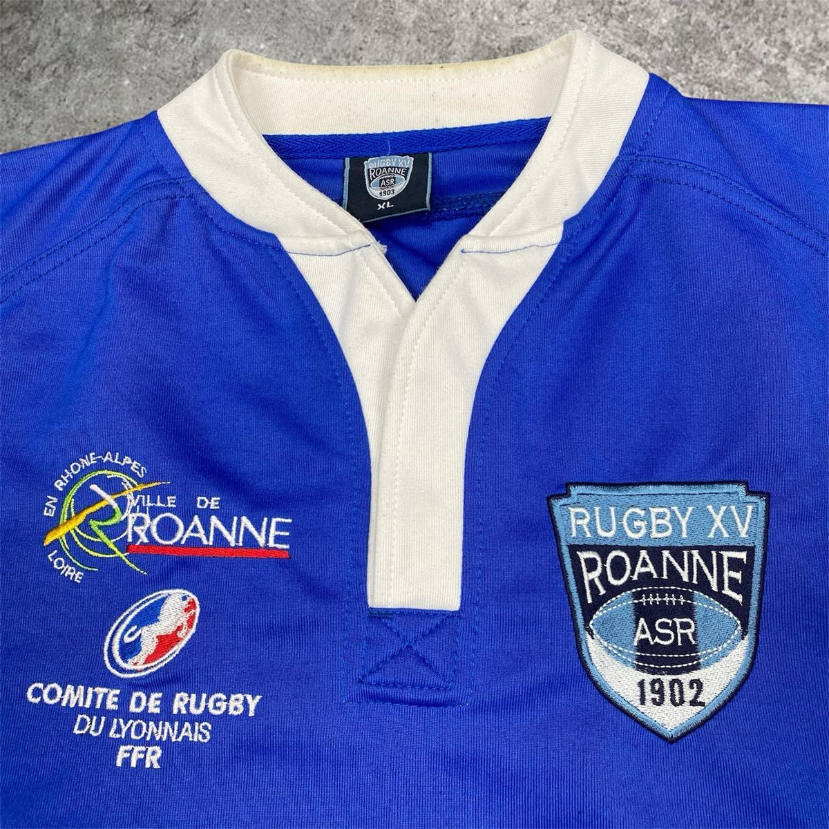 Sick vintage Roanne French Rugby XV jersey, fits L mens best