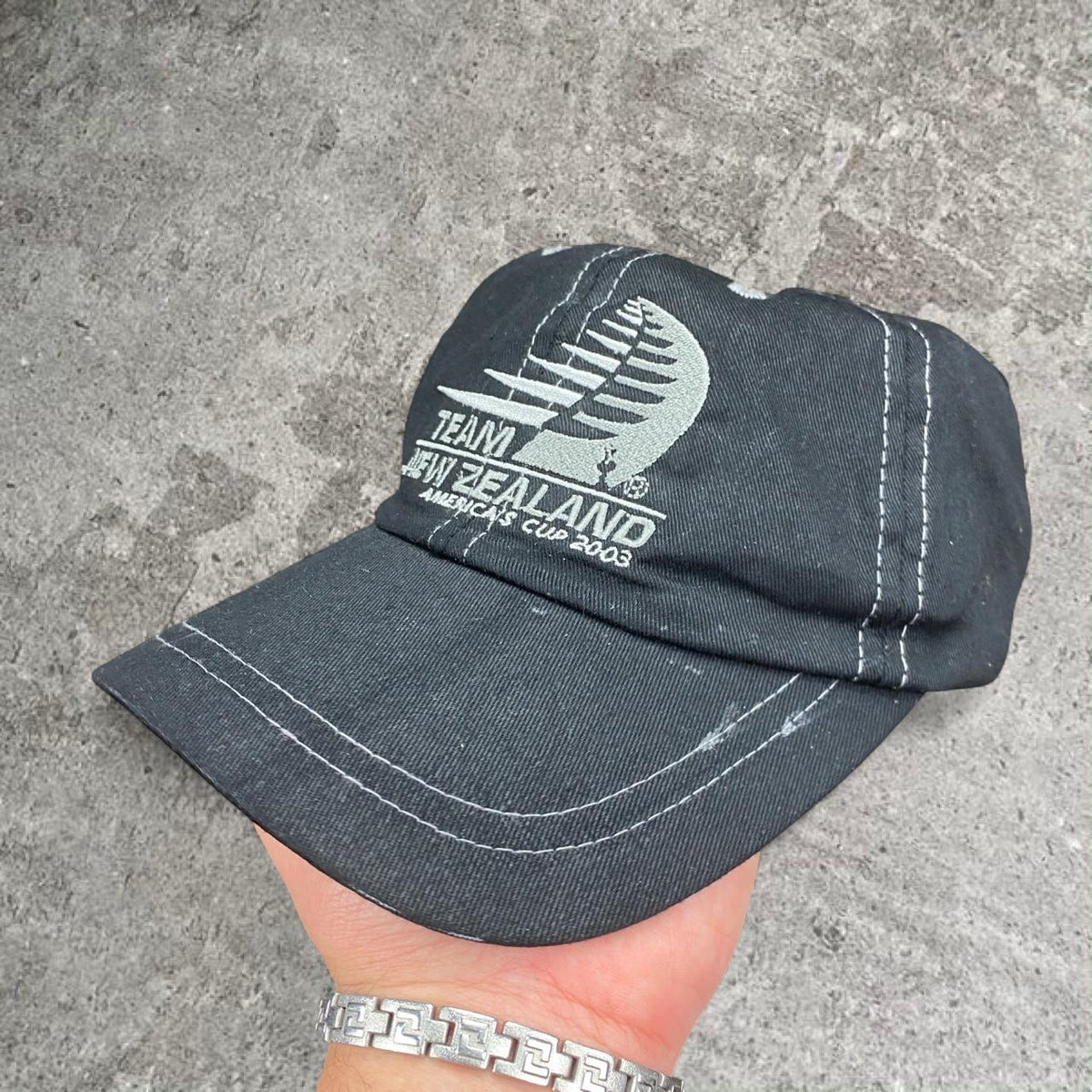 Sick 2003 Team New Zealand Americas Cup embroidered cap, OSFM