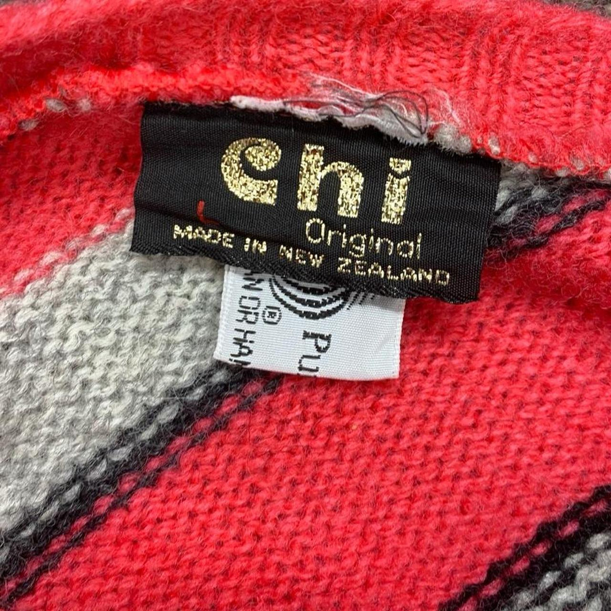 Cute vintage made in NZ pure wool Chi pink knit, fits  M womens best